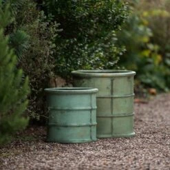 Greenwich Barrel Planter - Verdigris -Happy Garden pr2000048731 card7 lg