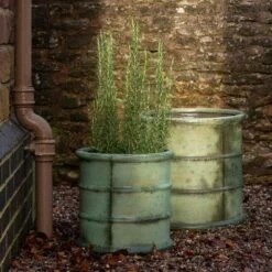 Greenwich Barrel Planter - Verdigris -Happy Garden pr2000048731 card8 lg
